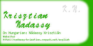krisztian nadassy business card